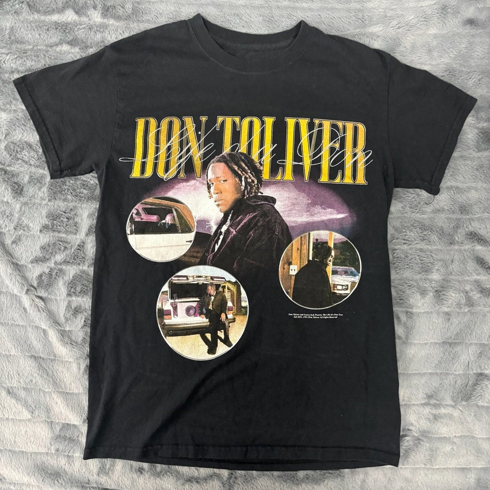 Don Toliver Life of a Don Tour 2021 Graphic T-Shirt Black Mens Small Concert Tee